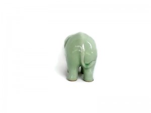 Celadon Elephant Figurine