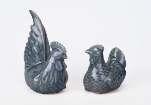 Blue Celadon Cock and Hen